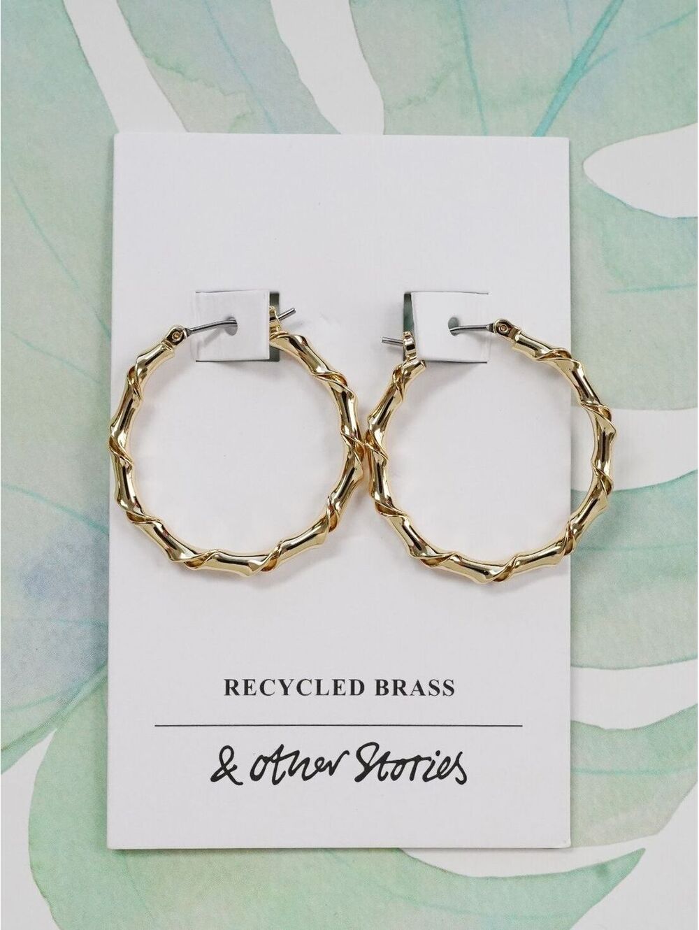 & Other Stories Twisted Hoop Earrings